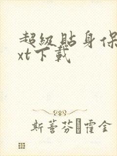 超级贴身保镖txt下载