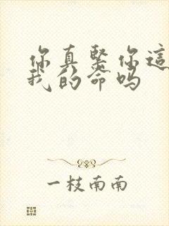 你真紧你这是要我的命吗