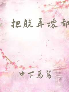 把朕弄坏都可以