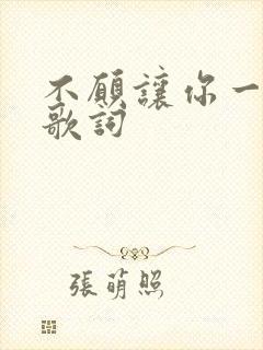 不愿让你一个人歌词