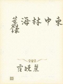 叶海林中东风云录