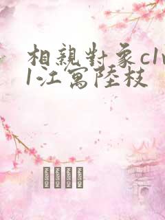 相亲对象c1v1江寓陆枝