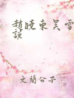 赵晓东吴雪晴小说