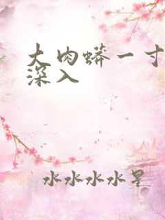 大肉蟒一寸寸地深入