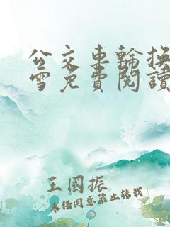 公交车轮换C程雪免费阅读