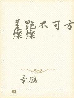 美艳不可方物耿灿灿