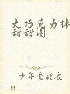 大巧克力棒c小甜甜圈