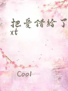 把爱错给了你txt
