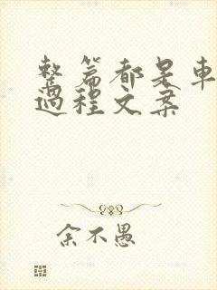 整篇都是车的肉过程文案