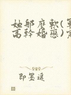 她那么软(军婚高干婚恋)完结