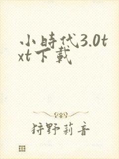 小时代3.0txt下载