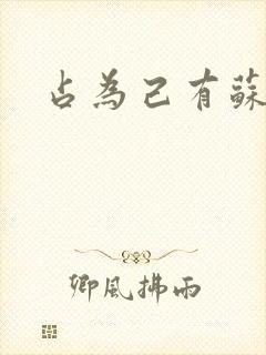 占为己有苏静初