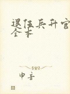 退伍兵升官记 全本