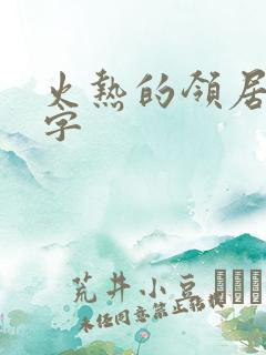 火热的领居中文字