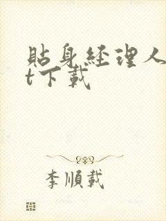 贴身经理人txt下载