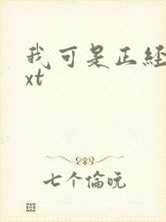 我可是正经人txt