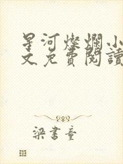 星河灿烂小说全文免费阅读