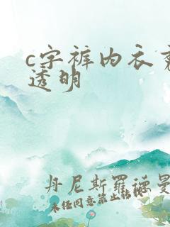 c字裤内衣秀全透明