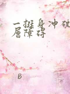 一挺身冲破了那层障碍