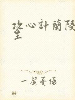 攻心计兰陵笑笑生