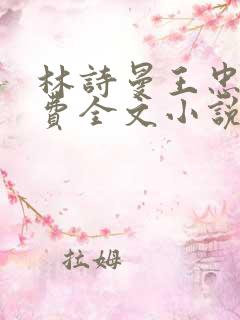 林诗曼王忠文免费全文小说的名称