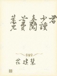 叶兮秦少君全文免费阅读