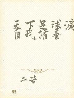 天下足球演员的自我修养