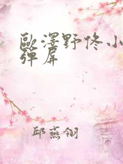 欧泽野佟小曼无弹屏