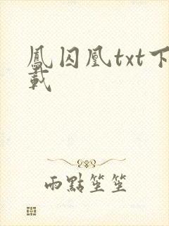 凤囚凰txt下载
