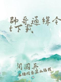 帅哥通缉令txt下载