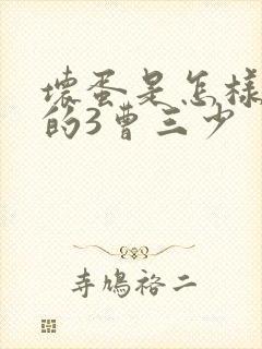 坏蛋是怎样炼成的3曹三少