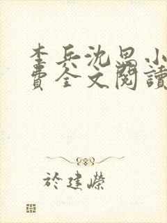 李兵沈思小说免费全文阅读