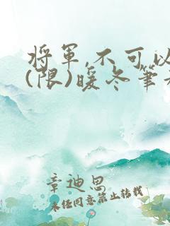 将军,不可以!(限)暖冬笔趣阁免费阅读