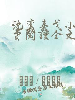 沈鸾秦戈小说免费阅读全文