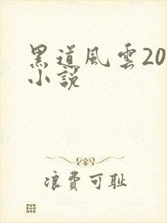 黑道风云20年小说