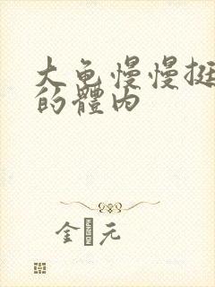 大龟慢慢挺进我的体内