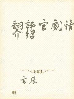 翻译官剧情分集介绍