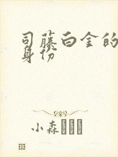 司藤白金的真实身份