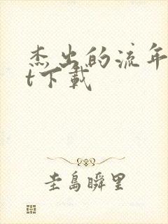 杰出的流年txt下载