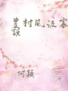 农村风流寡妇小说