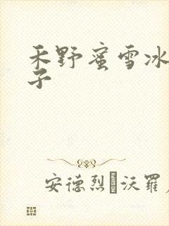 禾野蜜雪冰城本子