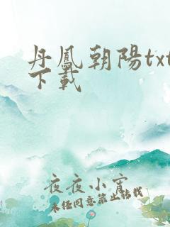 丹凤朝阳txt下载