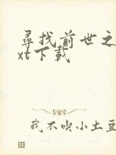 寻找前世之旅txt下载
