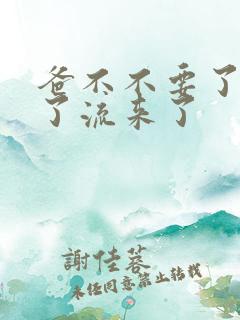 爸不不要了太满了流来了