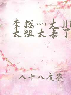 李总灬大JI巴太粗太长了