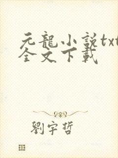 元龙小说txt全文下载
