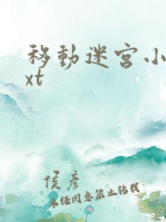 移动迷宫小说txt