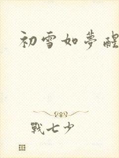 初雪如梦醒