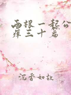 两根一起公憩止痒三十篇