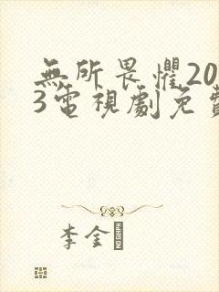 无所畏惧2023电视剧免费观看